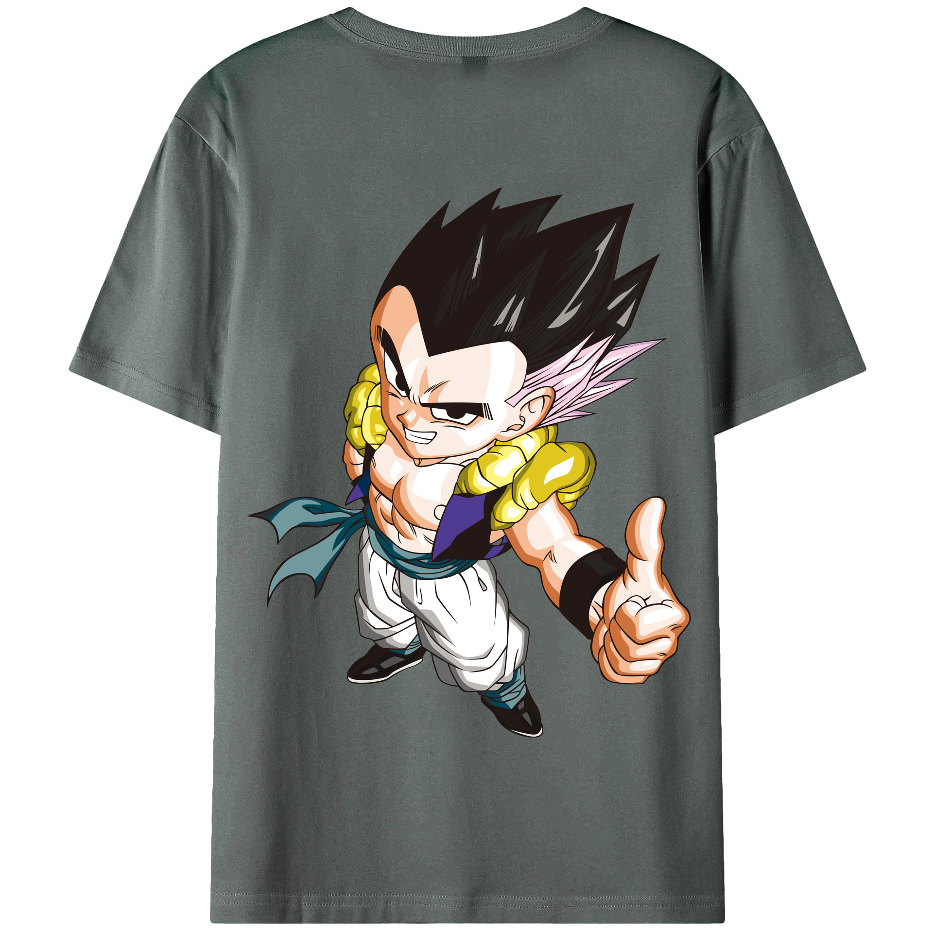 （画像用） ドラゴンボール ベジータ四世（Bejīta Yonsei）DRAGON BALL Vegeta IV 綿100％半袖Tシャツ（背面プリント）